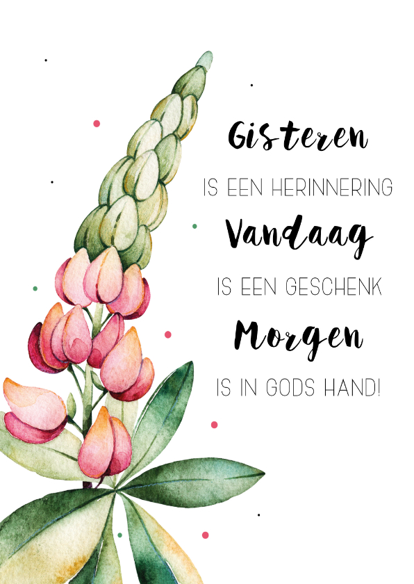 Woonkaart: Gisteren is een herinnering - Woonkaarten Woonkaarten - Woonkaart: Gisteren is een herinnering