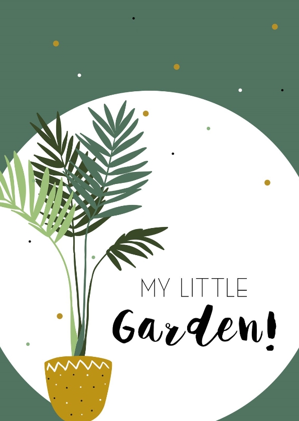 Woonkaart: My little garden - Woonkaarten Woonkaarten - Woonkaart: My little garden