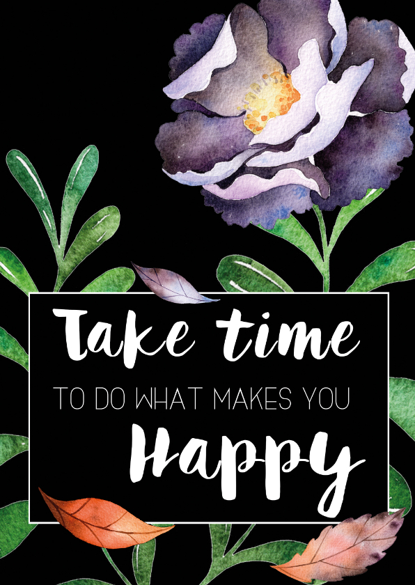 Woonkaart: Take time - Woonkaarten Woonkaarten - Woonkaart: Take time