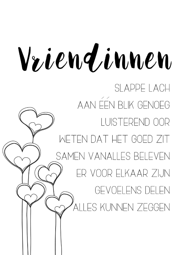 Woonkaart: Vriendinnen - Woonkaarten Woonkaarten - Woonkaart: Vriendinnen