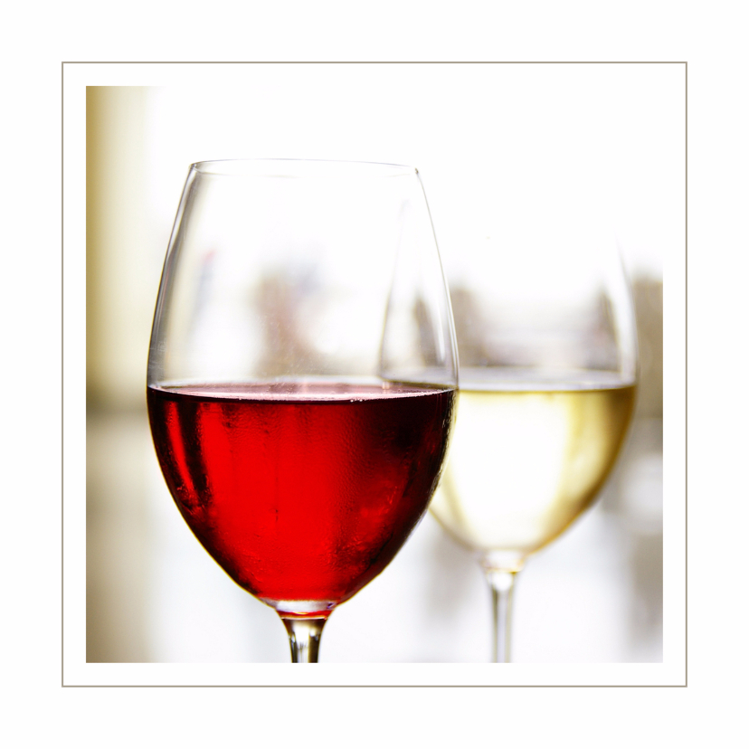 Zakelijke kaarten - Opening uitnodiging rode en witte wijn
