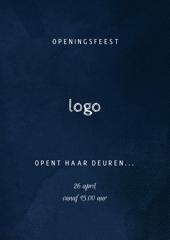 Uitnodiging openingsfeest - velvet look - Zakelijke kaarten Zakelijke kaarten - Uitnodiging openingsfeest - velvet look
