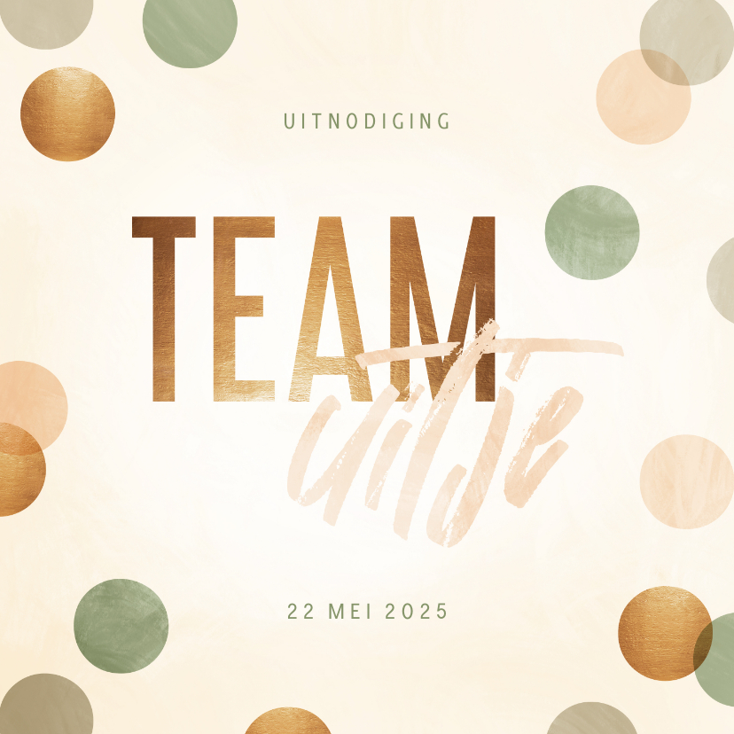 Uitnodiging teamuitje met confetti - Zakelijke kaarten Zakelijke kaarten - Uitnodiging teamuitje met confetti