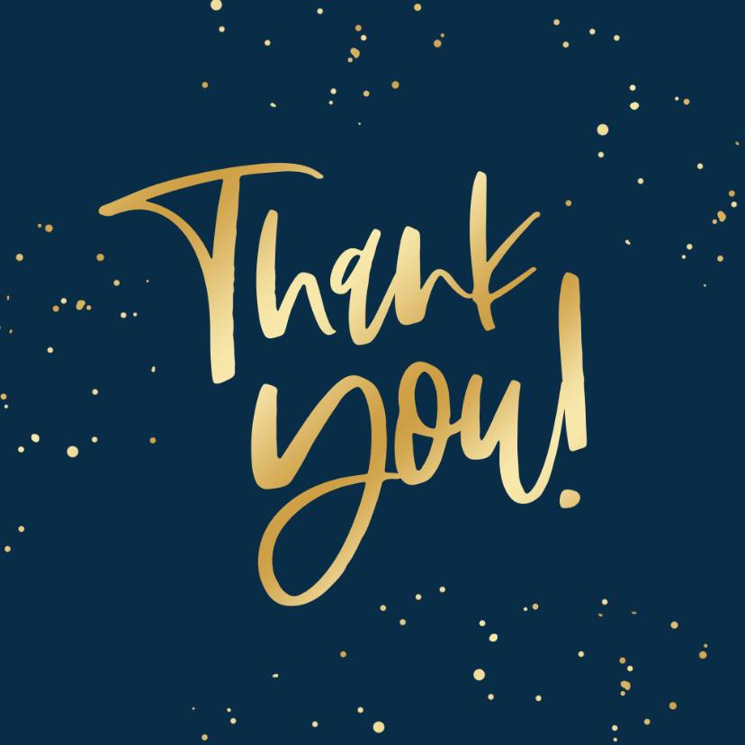 Zakelijke kaarten - Zakelijke bedankkaart thank you engels internationaal