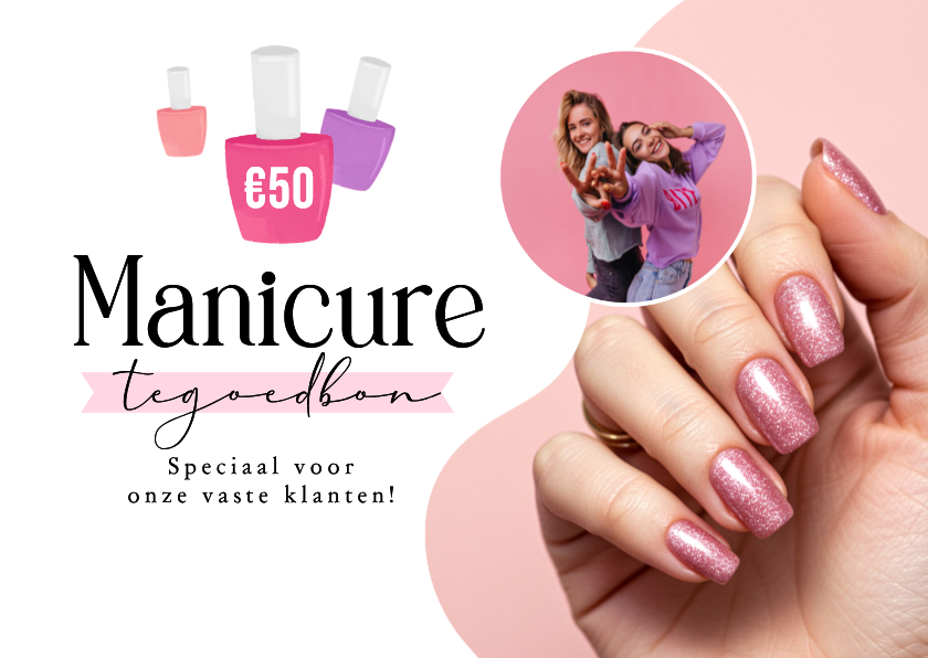 Zakelijke tegoedbon zelf maken beauty manicure nagels - Zakelijke kaarten Zakelijke kaarten - Zakelijke tegoedbon zelf maken beauty manicure nagels