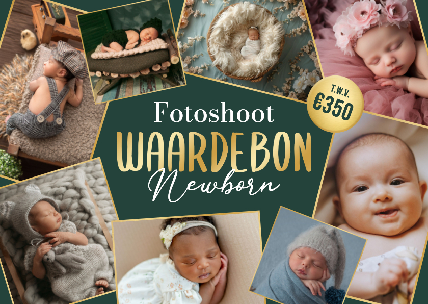 Zakelijke waardebon fotoshoot newborn baby foto's - Zakelijke kaarten Zakelijke kaarten - Zakelijke waardebon fotoshoot newborn baby foto's