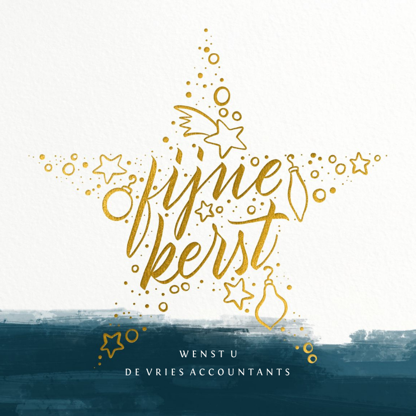 Business kerstkaart fijne kerst handlettering - Zakelijke kerstkaarten Zakelijke kerstkaarten - Business kerstkaart fijne kerst handlettering