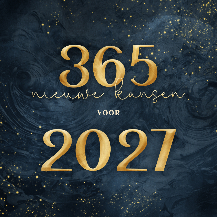 Donkerblauwe zakelijke kaart 365 nieuwe kansen voor 2027 - Zakelijke kerstkaarten Zakelijke kerstkaarten - Donkerblauwe zakelijke kaart 365 nieuwe kansen voor 2027
