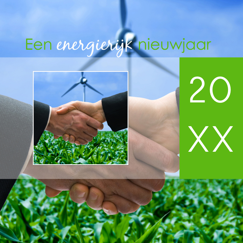 Een energierijk nieuwjaar - Zakelijke kerstkaarten Zakelijke kerstkaarten - Een energierijk nieuwjaar