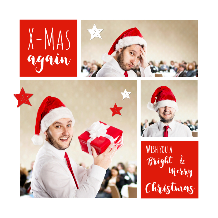 Kerst Collage zakelijk - Zakelijke kerstkaarten Zakelijke kerstkaarten - Kerst Collage zakelijk