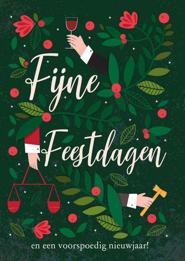 Kerstkaart advocatuur - Zakelijke kerstkaarten Zakelijke kerstkaarten - Kerstkaart advocatuur
