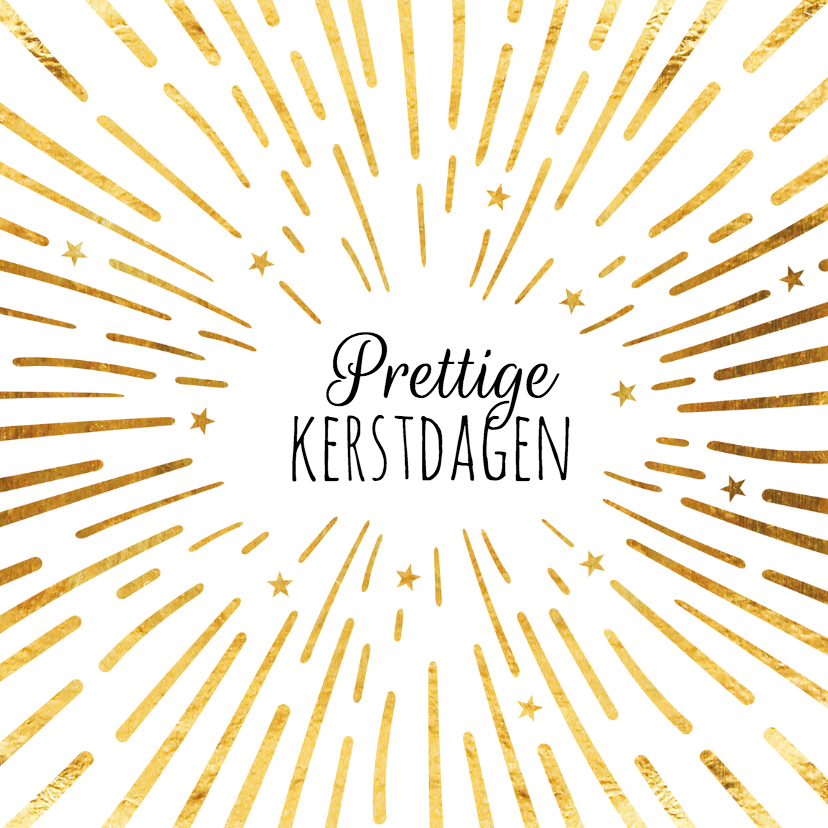 Kerstkaart gouden sterrenregen - Zakelijke kerstkaarten Zakelijke kerstkaarten - Kerstkaart gouden sterrenregen