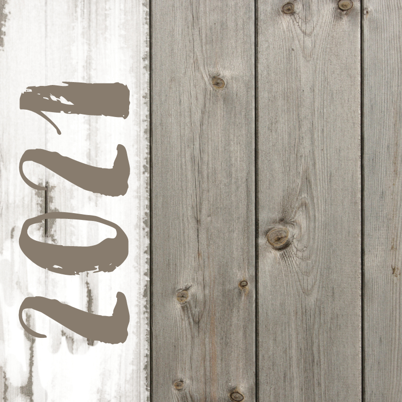 Kerstkaart - hout look - Zakelijke kerstkaarten Zakelijke kerstkaarten - Kerstkaart - hout look