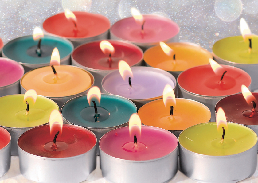 Kerstkaart met foto van kaarsjes - Zakelijke kerstkaarten Zakelijke kerstkaarten - Kerstkaart met foto van kaarsjes