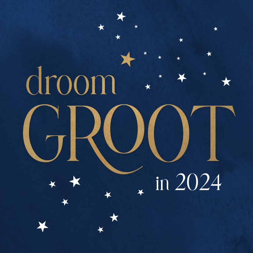 Zakelijke kerstkaarten - Kerstkaart zakelijk droom groot