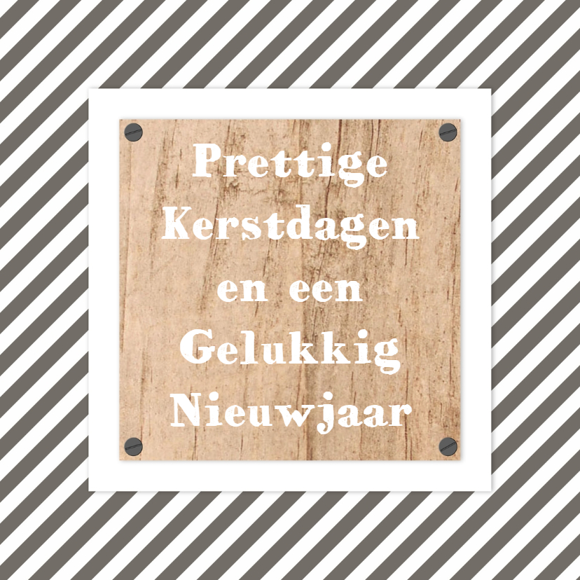 Kerstkaart Zakelijk Hout - WW - Zakelijke kerstkaarten Zakelijke kerstkaarten - Kerstkaart Zakelijk Hout - WW