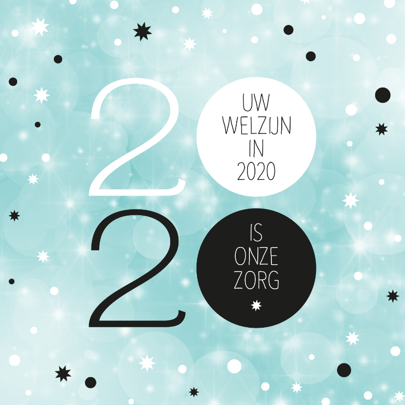 Kerstkaart zakelijk Uw welzijn is onze zorg - Zakelijke kerstkaarten Zakelijke kerstkaarten - Kerstkaart zakelijk Uw welzijn is onze zorg