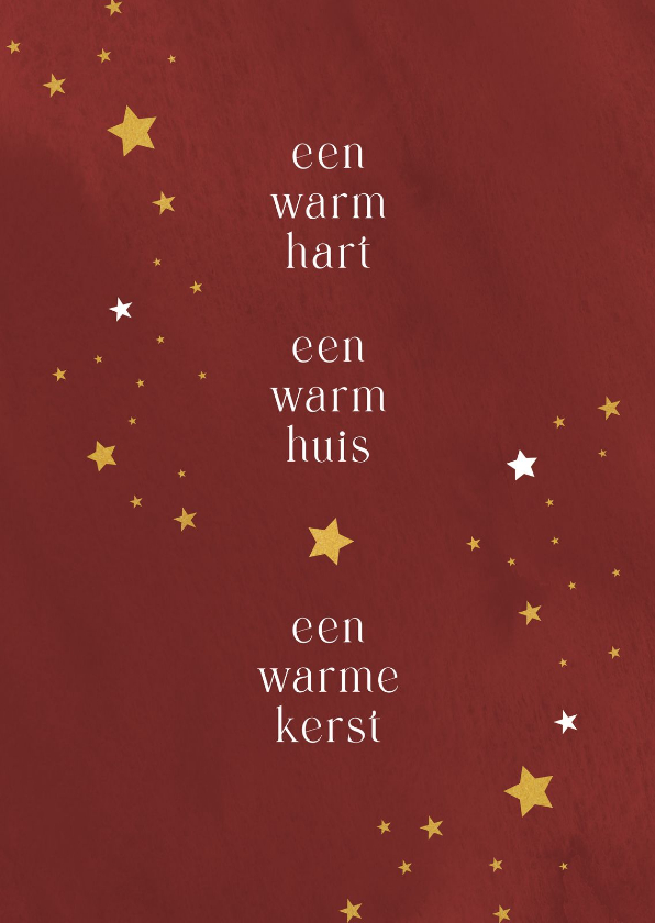 Kerstkaart zakelijk warm hart warm huis warme kerst - Zakelijke kerstkaarten Zakelijke kerstkaarten - Kerstkaart zakelijk warm hart warm huis warme kerst