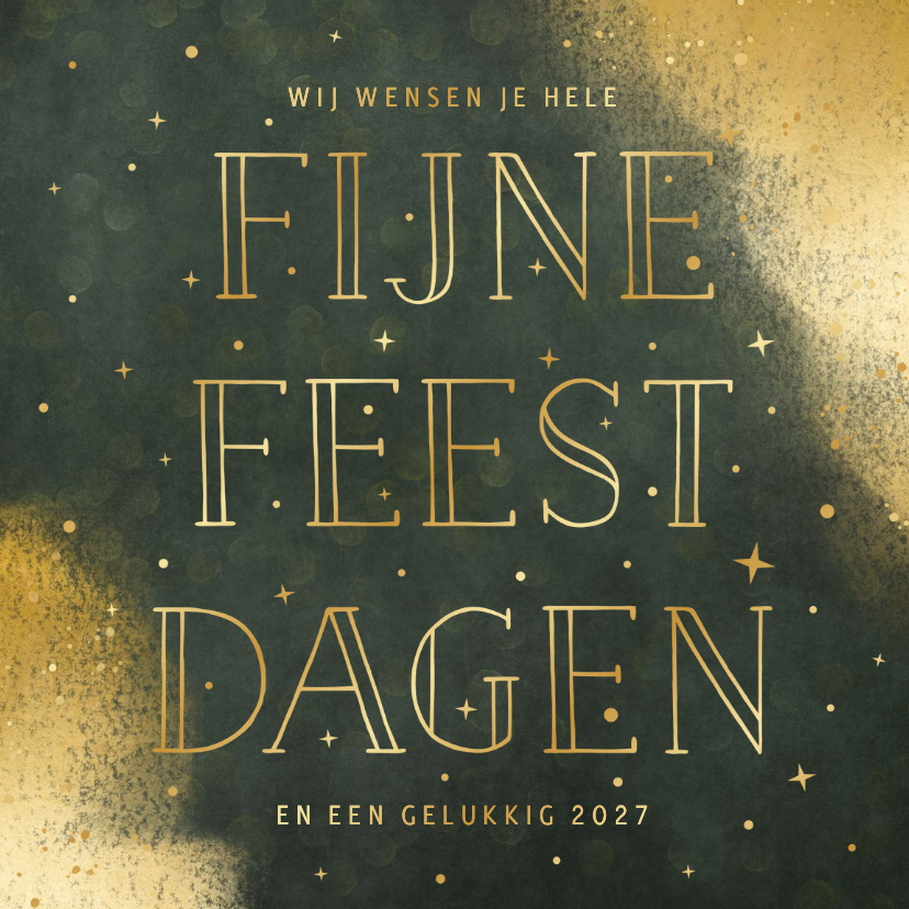 Luxe zakelijke kerstkaart met goudfolie fijne feestdagen - Zakelijke kerstkaarten Zakelijke kerstkaarten - Luxe zakelijke kerstkaart met goudfolie fijne feestdagen