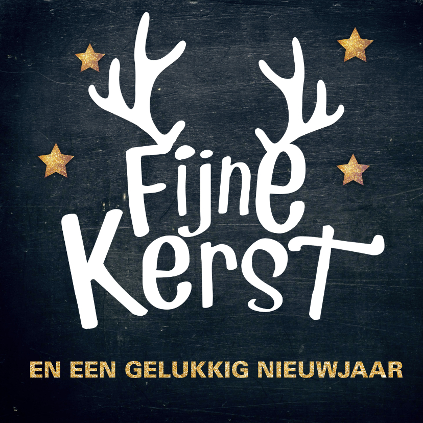 Mooie kerstkaart typografisch - Zakelijke kerstkaarten Zakelijke kerstkaarten - Mooie kerstkaart typografisch