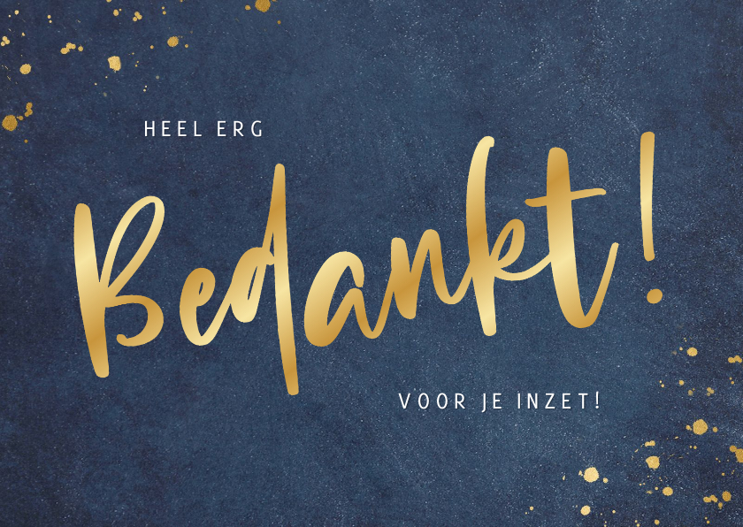 Zakelijke kerstkaarten - Stijlvolle zakelijke kerstkaart bedankkaart medewerkers