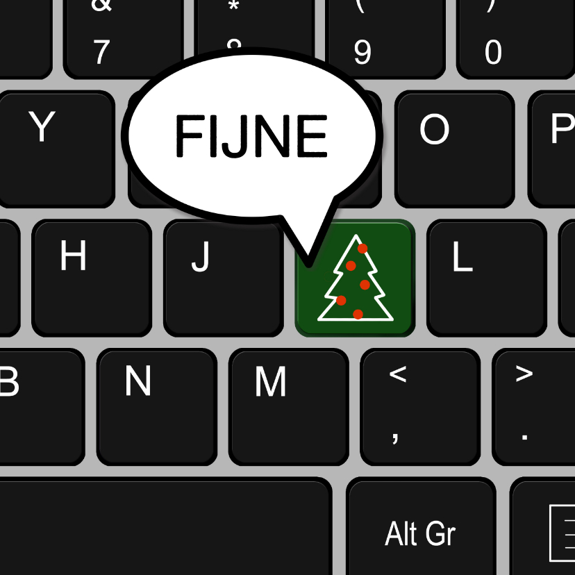 Zakelijke kerst toetsenbord bedankt - Zakelijke kerstkaarten Zakelijke kerstkaarten - Zakelijke kerst toetsenbord bedankt