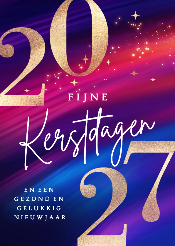 Zakelijke kerstkaart 2027 met modern goud rood blauw - Zakelijke kerstkaarten Zakelijke kerstkaarten - Zakelijke kerstkaart 2027 met modern goud rood blauw