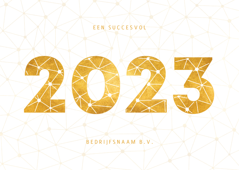 Zakelijke kerstkaart gouden 2022 verbinding thema - Zakelijke kerstkaarten Zakelijke kerstkaarten - Zakelijke kerstkaart gouden 2022 verbinding thema