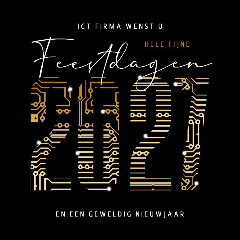 Zakelijke kerstkaart ICT 2027 nieuwjaar fijne feestdagen - Zakelijke kerstkaarten Zakelijke kerstkaarten - Zakelijke kerstkaart ICT 2027 nieuwjaar fijne feestdagen