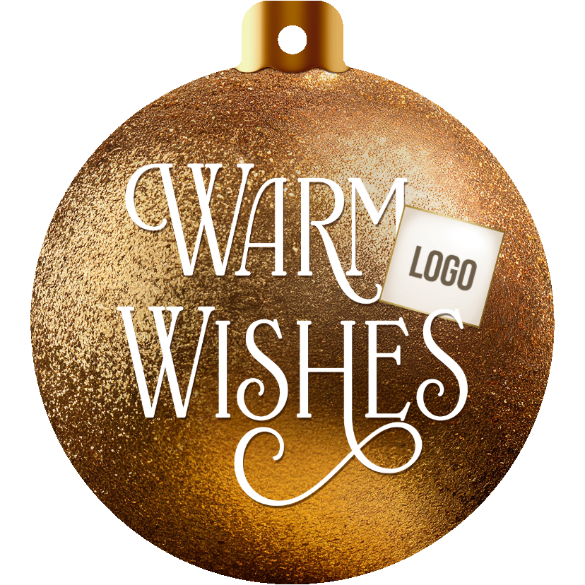 Zakelijke kerstkaart kerstbal vorm warm wishes internationaa - Zakelijke kerstkaarten Zakelijke kerstkaarten - Zakelijke kerstkaart kerstbal vorm warm wishes internationaa