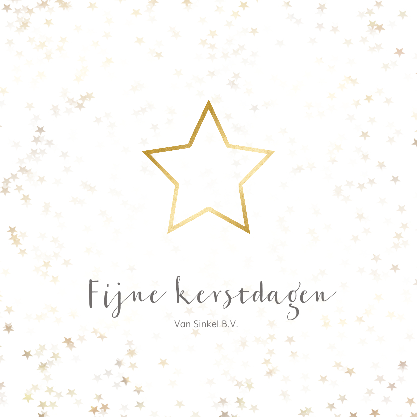 Zakelijke kerstkaart kerstster - Een gouden kerst - Zakelijke kerstkaarten Zakelijke kerstkaarten - Zakelijke kerstkaart kerstster - Een gouden kerst