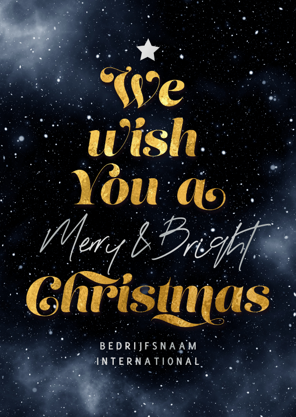 Zakelijke kerstkaart merry christmas galaxy bright boom - Zakelijke kerstkaarten Zakelijke kerstkaarten - Zakelijke kerstkaart merry christmas galaxy bright boom