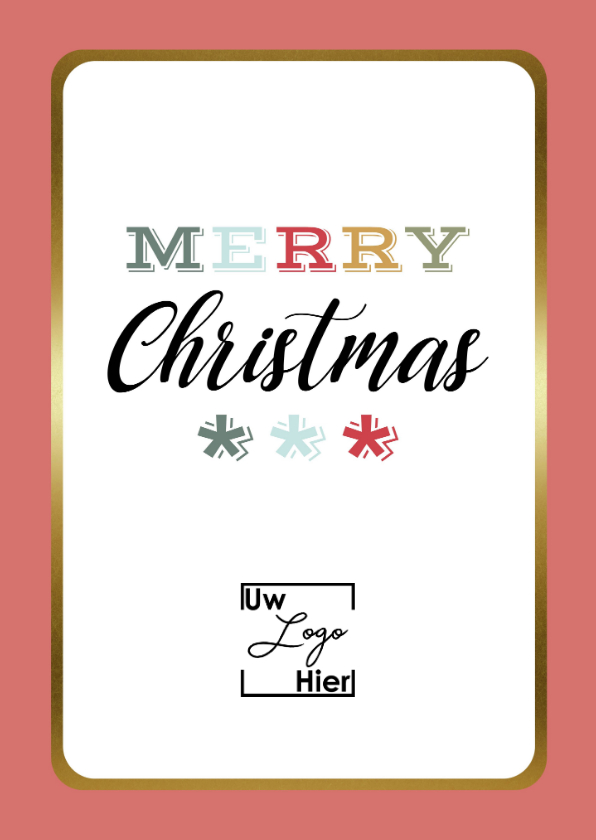 Zakelijke Kerstkaart - Merry Christmas - Modern - Zakelijke kerstkaarten Zakelijke kerstkaarten - Zakelijke Kerstkaart - Merry Christmas - Modern