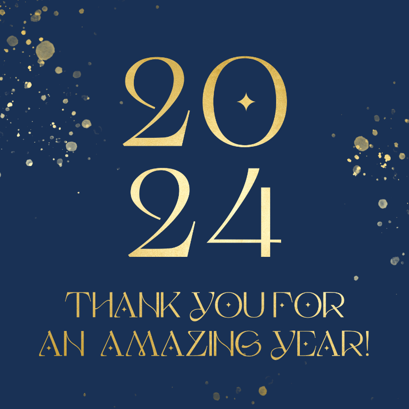 Zakelijke kerstkaart met klassieke goudlook typografie - Zakelijke kerstkaarten Zakelijke kerstkaarten - Zakelijke kerstkaart met klassieke goudlook typografie