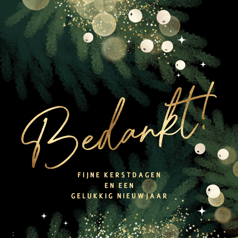 Zakelijke kerstkaarten - Zakelijke kerstkaart met logo en bedankt