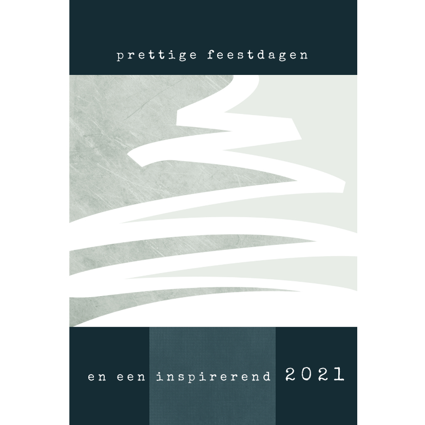 Zakelijke kerstkaart met stift-strepen als kerstboom - Zakelijke kerstkaarten Zakelijke kerstkaarten - Zakelijke kerstkaart met stift-strepen als kerstboom