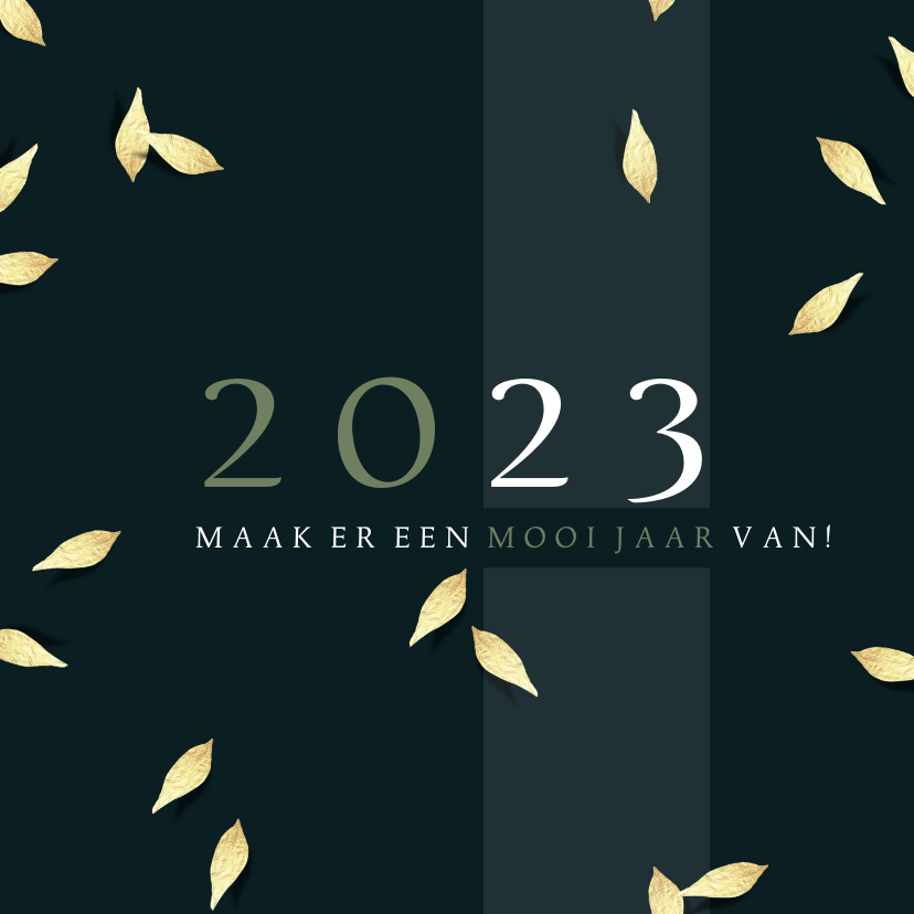 Zakelijke kerstkaart modern 2022-2023, met jaartal groot - Zakelijke kerstkaarten Zakelijke kerstkaarten - Zakelijke kerstkaart modern 2022-2023, met jaartal groot