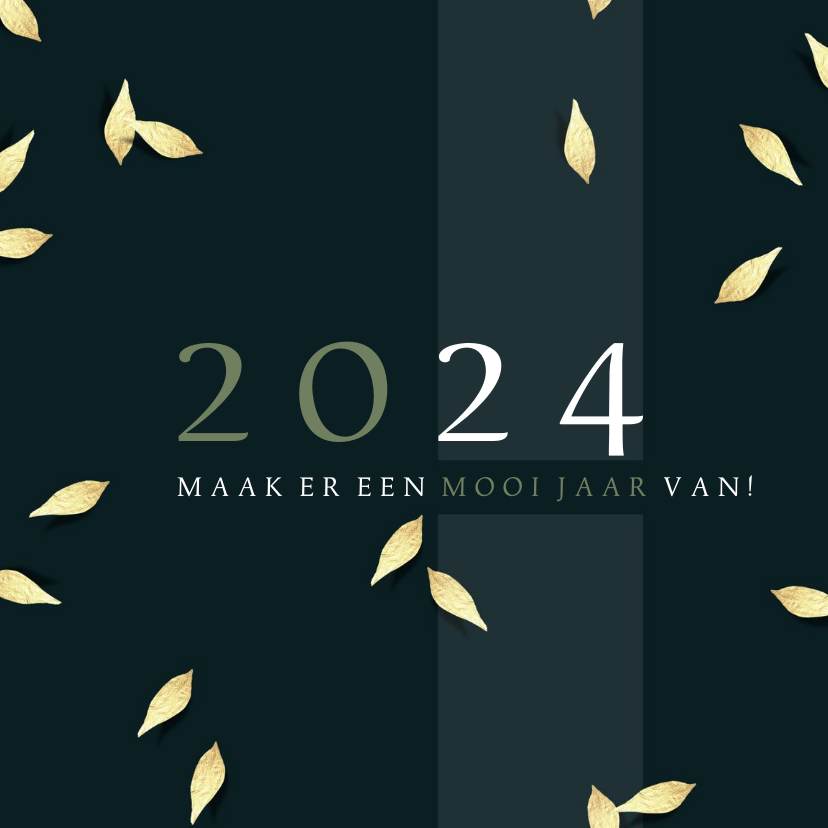 Zakelijke kerstkaarten - Zakelijke kerstkaart modern 2023-2024, met jaartal groot