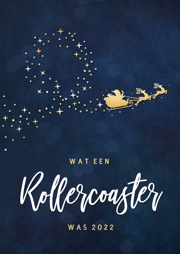 Zakelijke kerstkaart - rollercoaster jaar 2022 - Zakelijke kerstkaarten Zakelijke kerstkaarten - Zakelijke kerstkaart - rollercoaster jaar 2022