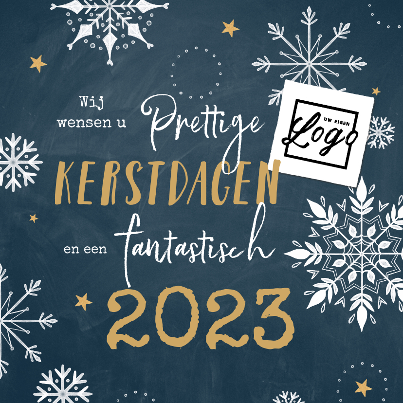 Zakelijke kerstkaart sneeuwvlokjes hip 2023 - Zakelijke kerstkaarten Zakelijke kerstkaarten - Zakelijke kerstkaart sneeuwvlokjes hip 2023