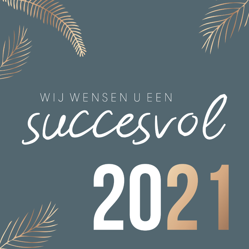 Zakelijke kerstkaart 'Succesvol 2020' - Zakelijke kerstkaarten Zakelijke kerstkaarten - Zakelijke kerstkaart 'Succesvol 2020'
