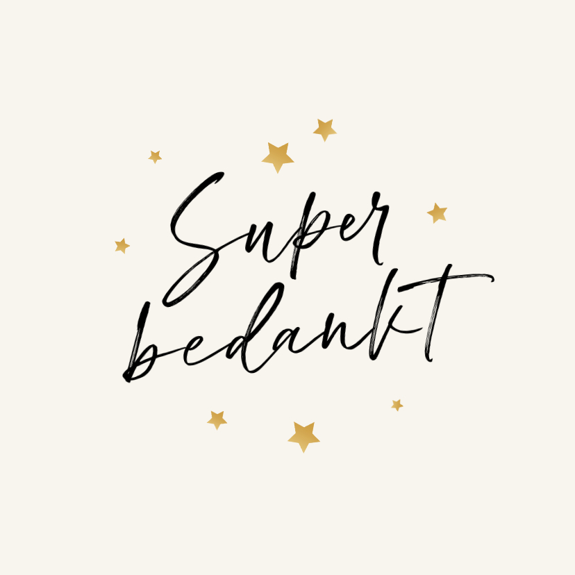 Zakelijke kerstkaarten - Zakelijke kerstkaart super bedankt sterretjes feestdagen