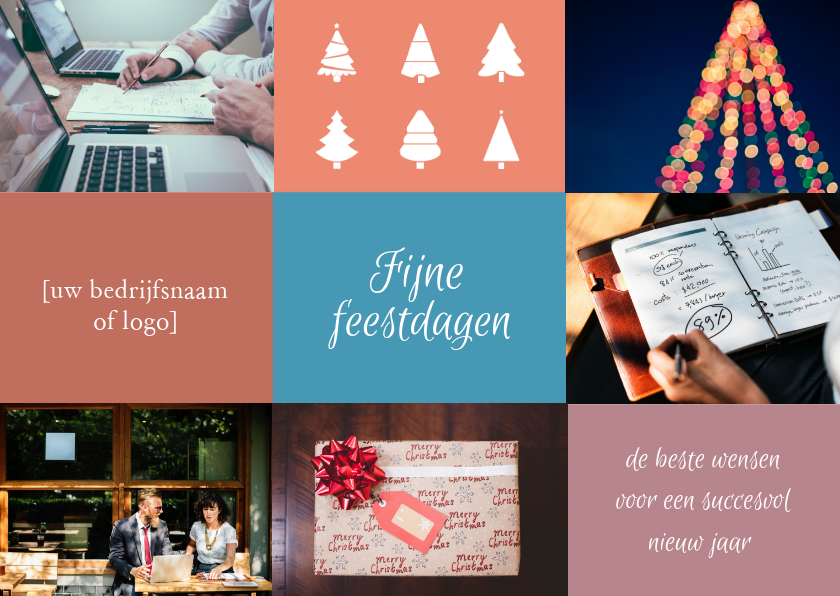 Zakelijke kerstkaart vlakken foto's - Zakelijke kerstkaarten Zakelijke kerstkaarten - Zakelijke kerstkaart vlakken foto's