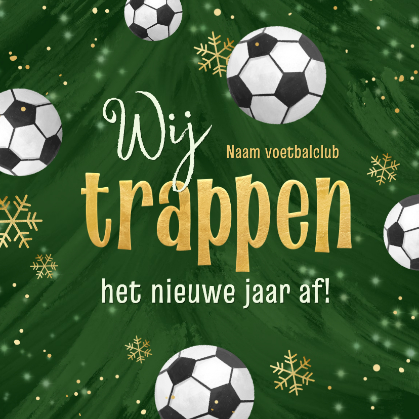 Zakelijke kerstkaart voetbalvereniging sport voetbal kerst - Zakelijke kerstkaarten Zakelijke kerstkaarten - Zakelijke kerstkaart voetbalvereniging sport voetbal kerst