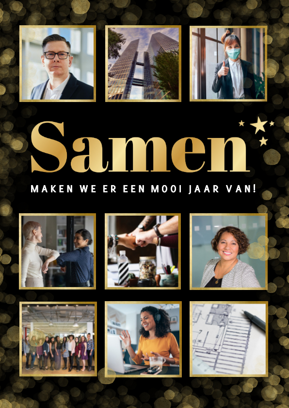Zakelijke kerstkaart voor medewerkers - Samen 2027 - Zakelijke kerstkaarten Zakelijke kerstkaarten - Zakelijke kerstkaart voor medewerkers - Samen 2027