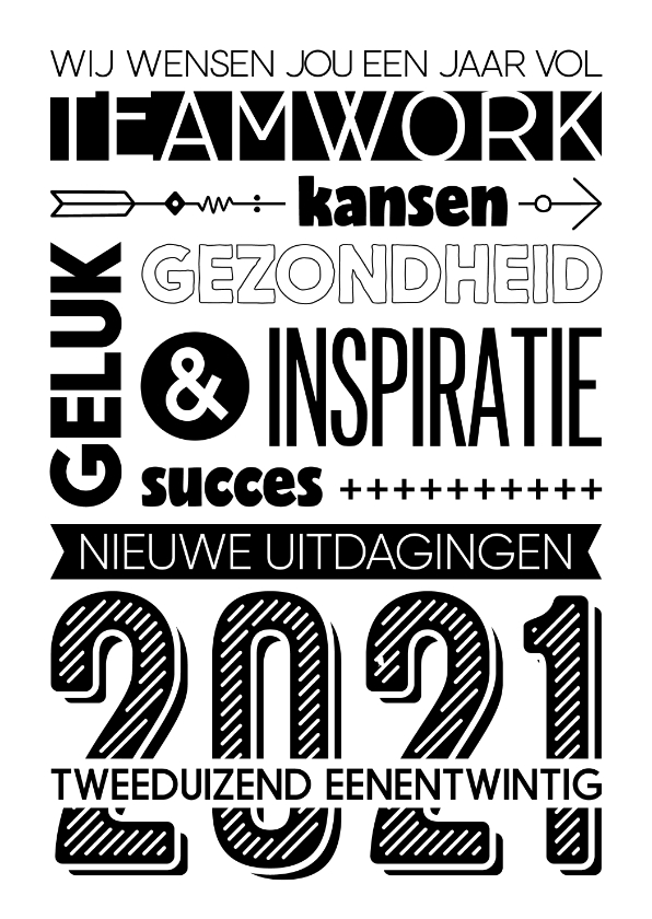 Zakelijke nieuwjaarskaart 2021 jij-vorm - Zakelijke kerstkaarten Zakelijke kerstkaarten - Zakelijke nieuwjaarskaart 2021 jij-vorm