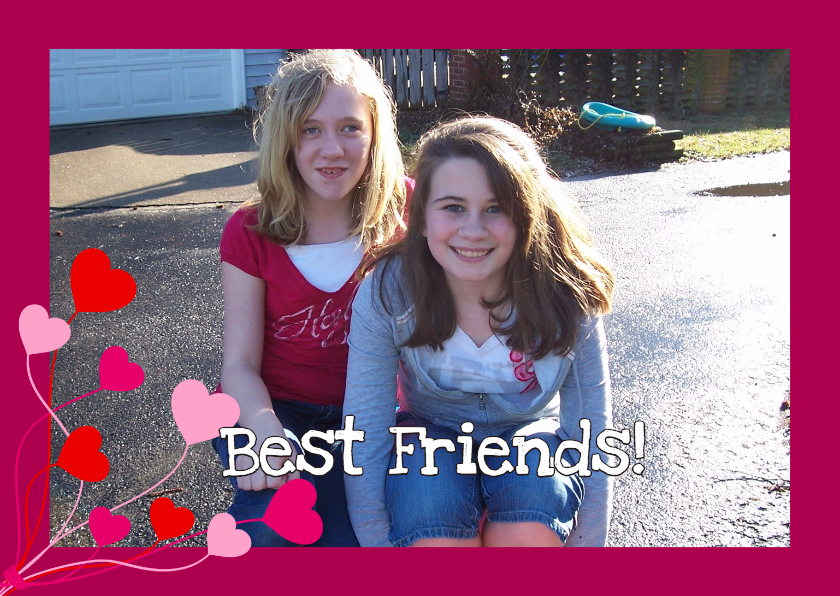 Best Friends Eigen Foto - Zomaar kaarten Zomaar kaarten - Best Friends Eigen Foto