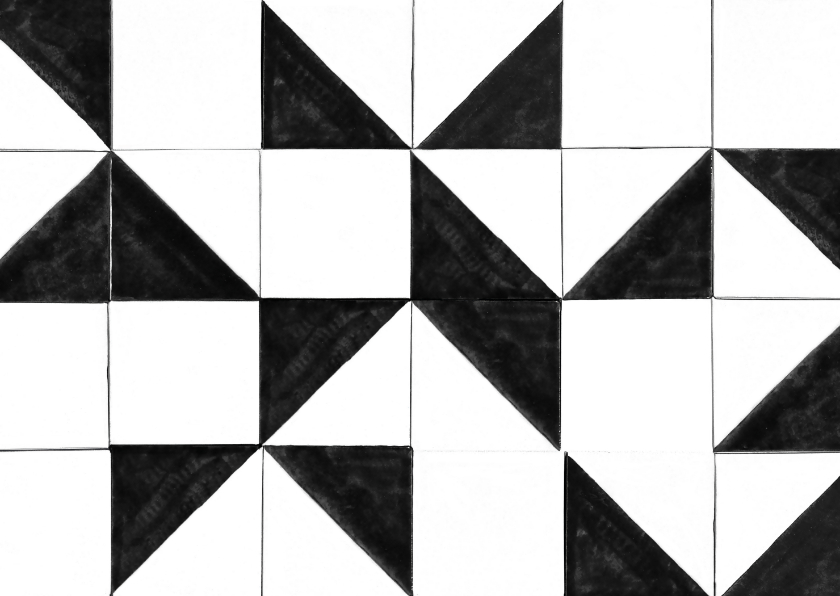 Ongebruikt Een zomaar kaartje met zwart-wit tegel patroon | Kaartje2go BW-97