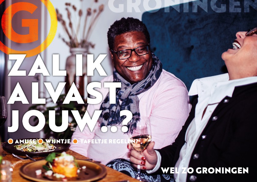 Groningen: blijf lekker eten - Zomaar kaarten Zomaar kaarten - Groningen: blijf lekker eten