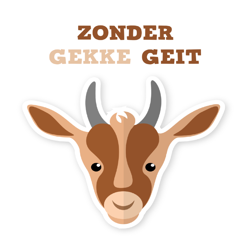 humorkaart geit humor ME - Zomaar kaarten Zomaar kaarten - humorkaart geit humor ME